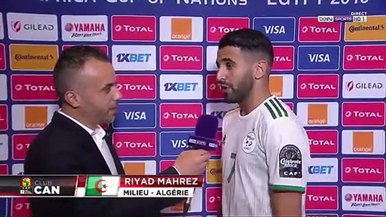 CAN-2019 : Algérie 3 - 0 Guinée (Réaction de Riyad Mahrez)