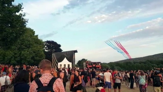 Eurockéennes de Belfort : la patrouille de France salue le Malsaucy