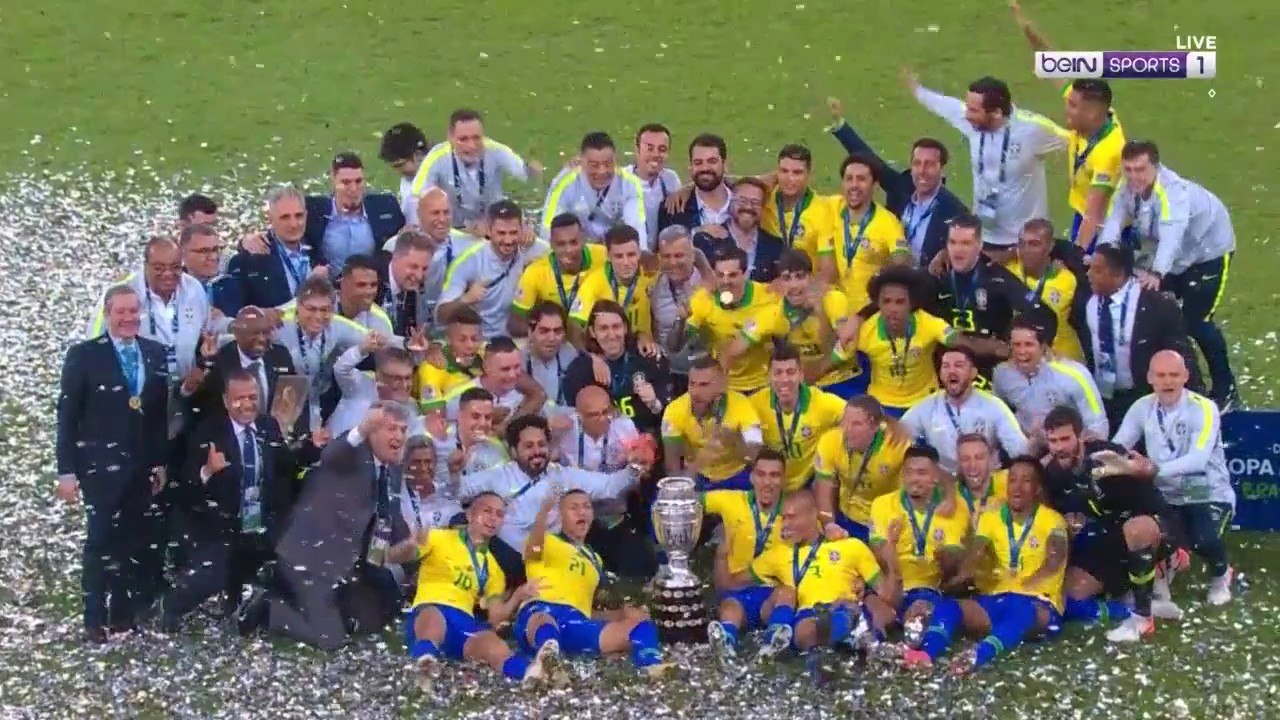 Copa America trophy presentation