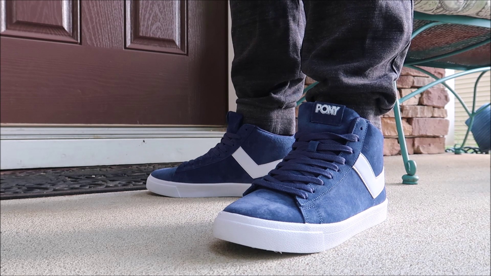 PONY BLUE SUEDE MID PRODUCT OF NEW YORK SHOES ON FEET REVIEW HAUL UNBOXING  - video Dailymotion