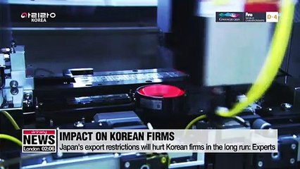 Download Video: Japan's export restrictions will hurt Korean firms in the long run: Experts