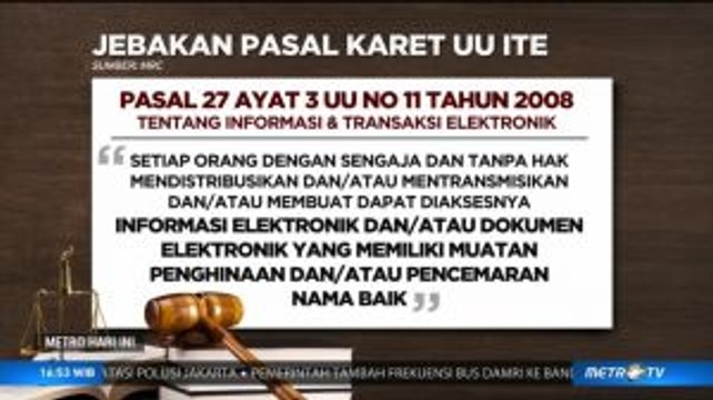 Kontroversi Pasal Karet UU ITE yang Jerat Baiq Nuril