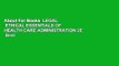 About For Books  LEGAL   ETHICAL ESSENTIALS OF HEALTH CARE ADMINISTRATION 2E  Best Sellers Rank : #5