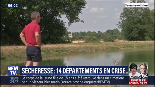 14 départements sont en situation de crise à cause de la sécheresse et donc touchés par des mesures de restrictions d'eau