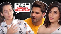 Kangana Ranaut REACTS To Rangoli’s Comments On Taapsee Pannu And Varun Dhawan