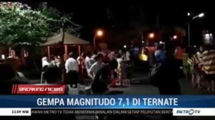 Video Amatir Kepanikan Warga Akibat Gempa Ternate