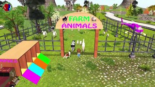 Learn Farm Animals Short Story For Childrens ## || cow dog pig sheep horse
