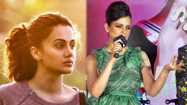 Kangana Ranaut angry reaction on Taapsee Pannu during Judgementall Hai Kya song launch| FilmiBeat