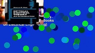 L.I.S Optimal Control Theory: An Introduction (Dover Books on Electrical Engineering)