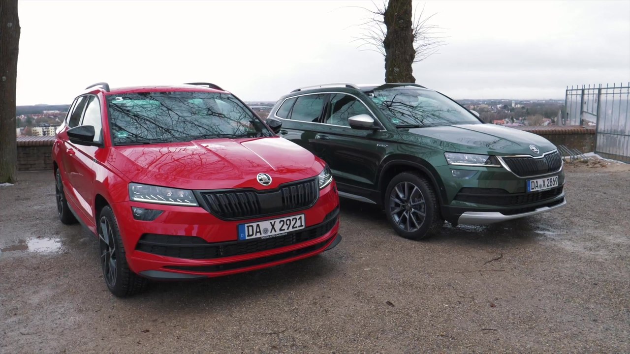 SUV-Vergleich - Skoda Karoq Scout gegen Skoda Karoq Sportline