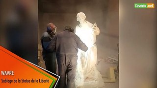 Wavre - sablage de la statue de la liberté