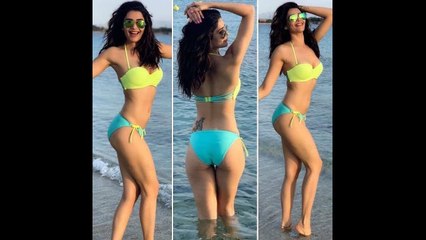 Karishma Tanna ENJOYING ON BEACH Chilling In Greece