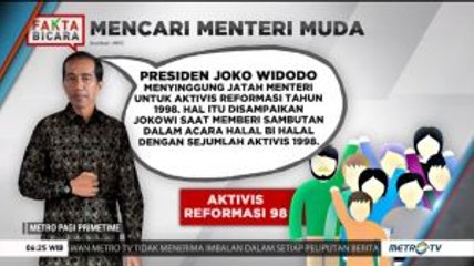 Mencari Menteri Muda Kriteria Jokowi