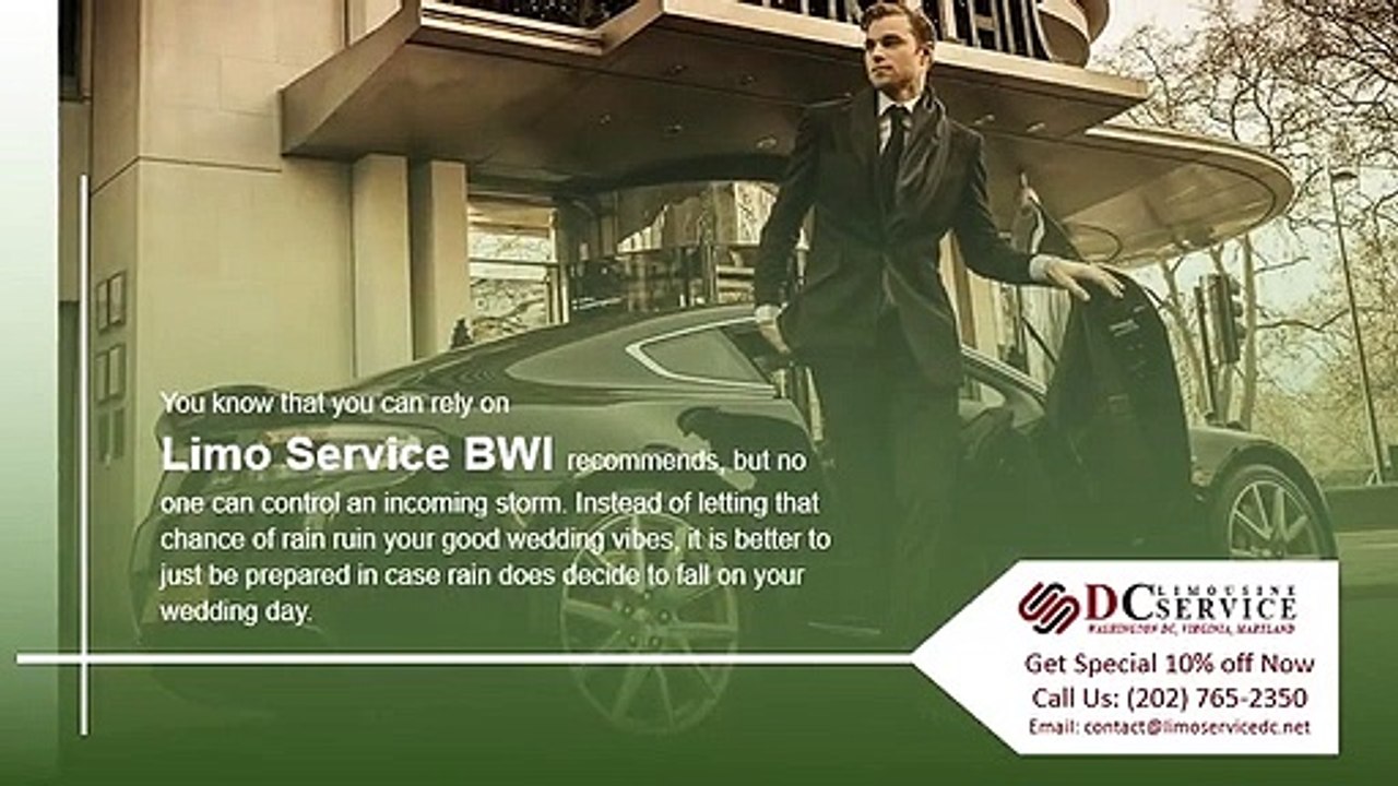 How to Plan for Rain on Your Wedding Day By BWI Limo