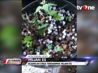 Hujan Es Melanda Aceh Tengah