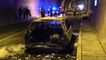 Amasra Tüneli'nde araç yangını - BARTIN