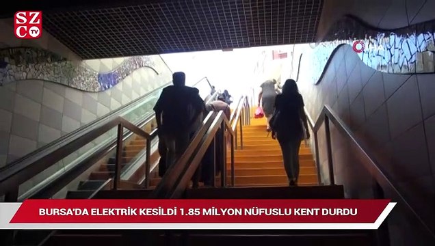 Bursa’da elektrik kesildi 1.85 milyon nüfuslu kent durdu