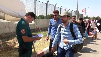 Bayramı ülkesinde geçiren 20 bin Suriyeli'den 13 bini Türkiye’ye döndü