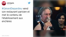 Gérard Depardieu a vendu son restaurant, tout l'équipement et les vins mis aux enchères