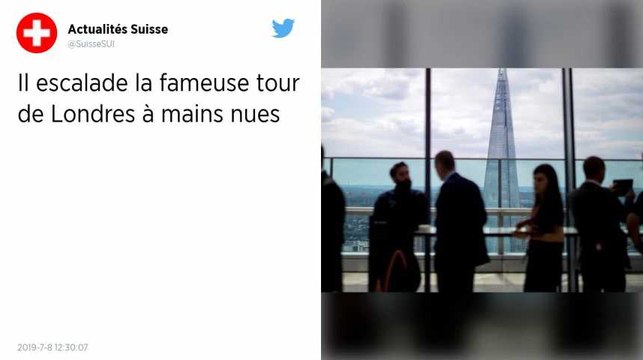 Londres. Un homme escalade la façade d’un gratte-ciel de 310 m de haut