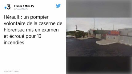 Hérault : Un pompier volontaire mis en examen et écroué pour 13 incendies