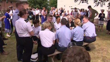 Theresa May 'proud' of UK's role in Nato