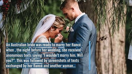 Instead of Exchanging Vows, This Bride Reads Her Fiancé's Cheating Texts