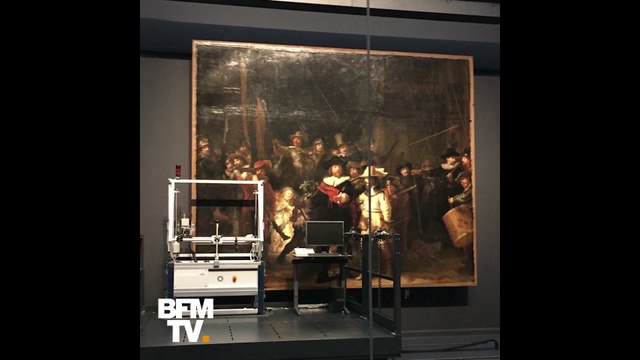 Le chef d'oeuvre de Rembrandt, la Ronde de nuit , restauré en public