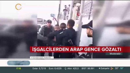 İsrail polisi işgale tepki gösteren Filistinli genci gözaltına aldı