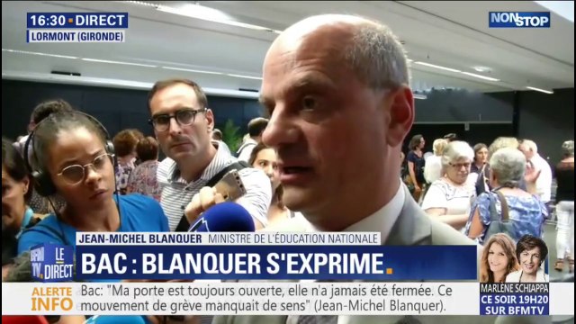 Jean-Michel Blanquer: Ma porte n'a jamais été fermée, c'est pourquoi ce mouvement de grève manquait de sens