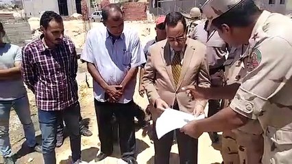 خلال جولة محافظ شمال سيناء الميدانية علي رافع مياه كرم أبو نجيله