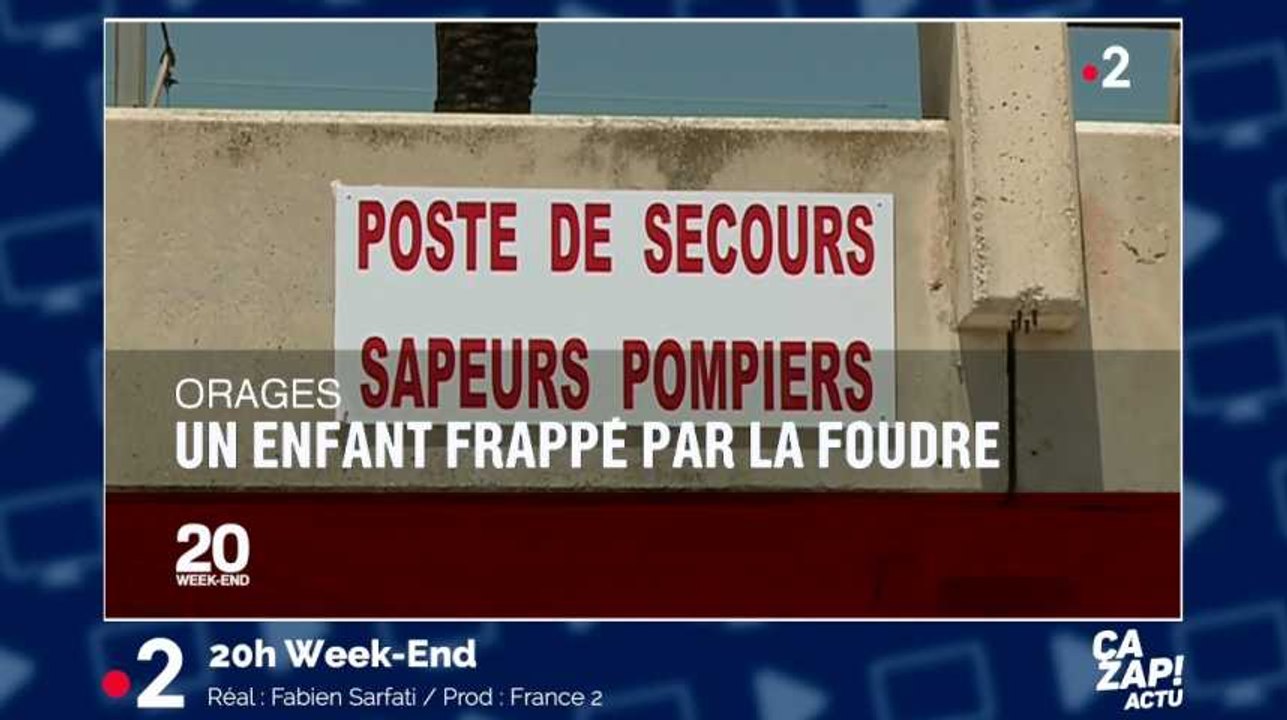 Un enfant de 10 ans frappé par la foudre en pleine baignade