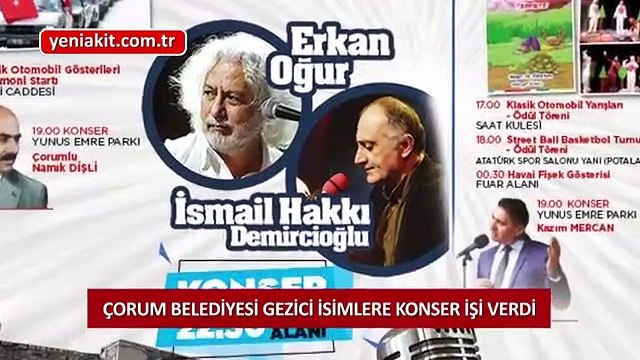 Kültür Bakanlığı vazgeçti, Çorum Belediyesi başladı! Gezici isimlere konser daveti