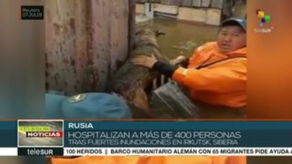 Inundaciones afectan la región rusa de Siberia