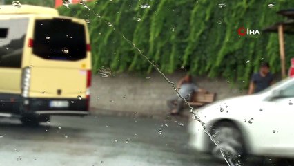 Beylikdüzü ve Esenyurt çevresinde sağanak yağış kısa süreli etkili oldu