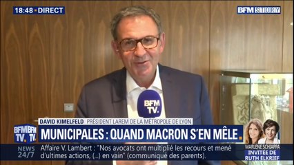 Municipales à Lyon: David Kimelfeld "ne souhaite pas placer le président de la République en arbitre"