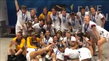 La selección estadounidense de fútbol femenino celebra por todo lo alto la consecución del Mundial