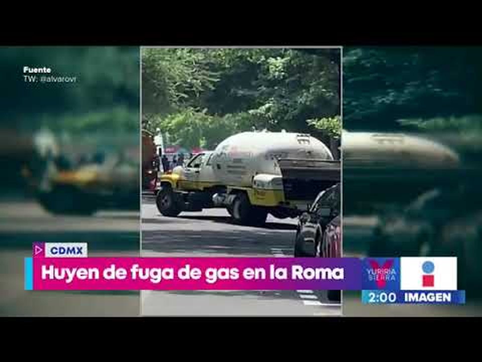Falla en una pipa ocasiona una fuga de gas en la colonia Roma | Noticias con Yuriria Sierra