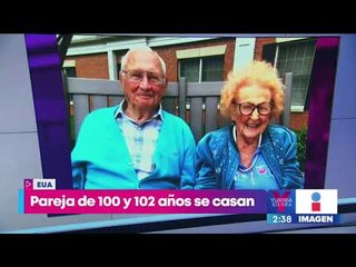 Mujer de 102 años y hombre de 100 se conocen en un asilo... ¡y se casan! | Noticias con Yuriria