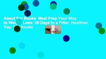 About For Books  Meal Prep Your Way to Weight Loss: 28 Days to a Fitter, Healthier You  For Kindle