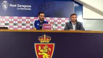 Presentación de Atienza con el Zaragoza: Primeras palabras del futbolista como jugador Maño