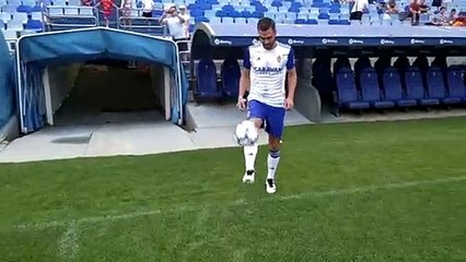 Presentación de Atienza como Nuevo Jugador del  Real Zaragoza