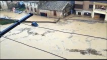 Graves inundaciones en la zona de Tafalla