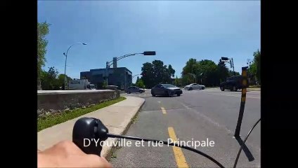 Piste cyclable toujours dangereuse à Châteauguay