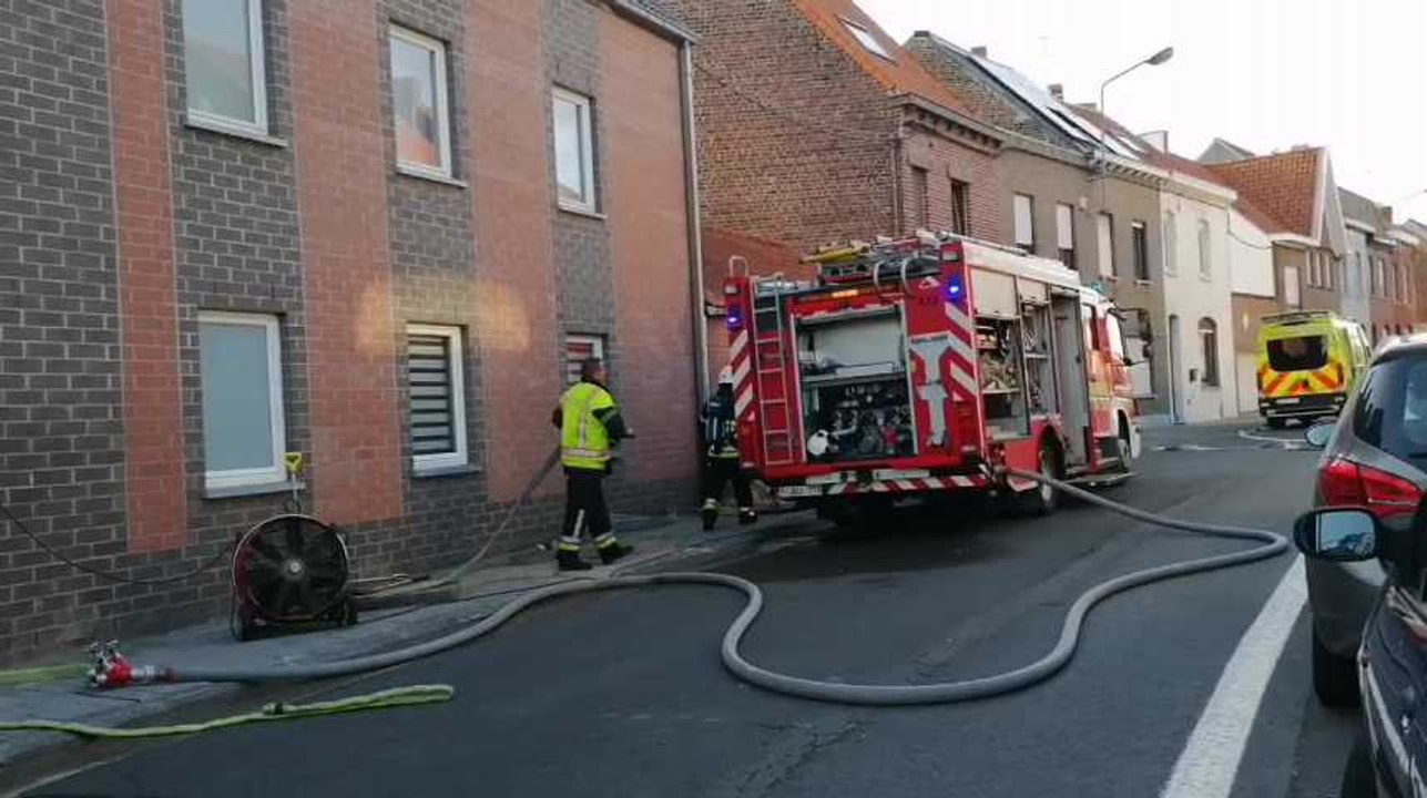 Incendie dans un appartement de la rue Henri Duchâtel, à Mouscron