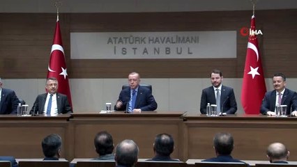 Erdoğan, Bosna Hersek ziyareti öncesi Atatürk Havalimanı'nda konuştu