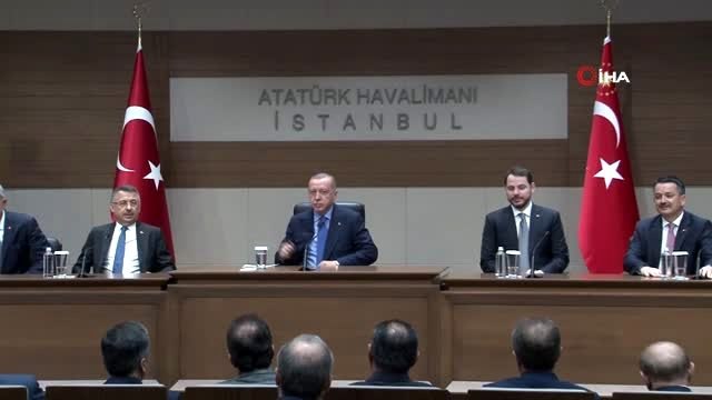 Erdoğan, Bosna Hersek ziyareti öncesi Atatürk Havalimanı'nda konuştu
