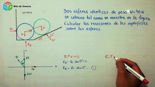 ✅ EJERCICIO #10 DE FISICA ESTATICA (TENSIONES, ANGULOS, EQUILIBRIO & BLOQUES)