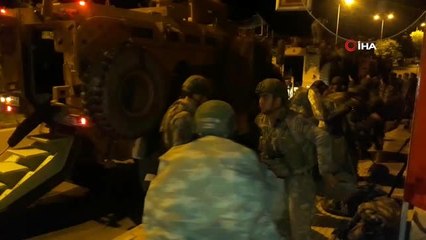 Suriye sınırına gece yarısı sevkıyatı