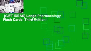 [GIFT IDEAS] Lange Pharmacology Flash Cards, Third Edition